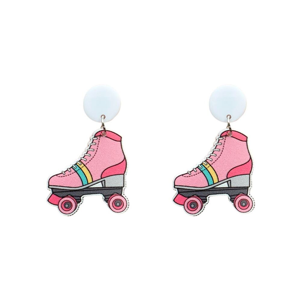 80's Roller Skate Acrylic Earrings